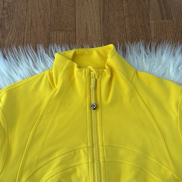 Lululemon Define Jacket Luon Maize Yellow Women’s Size 2 Full Zip Yoga Gym NWT - Picture 5 of 10